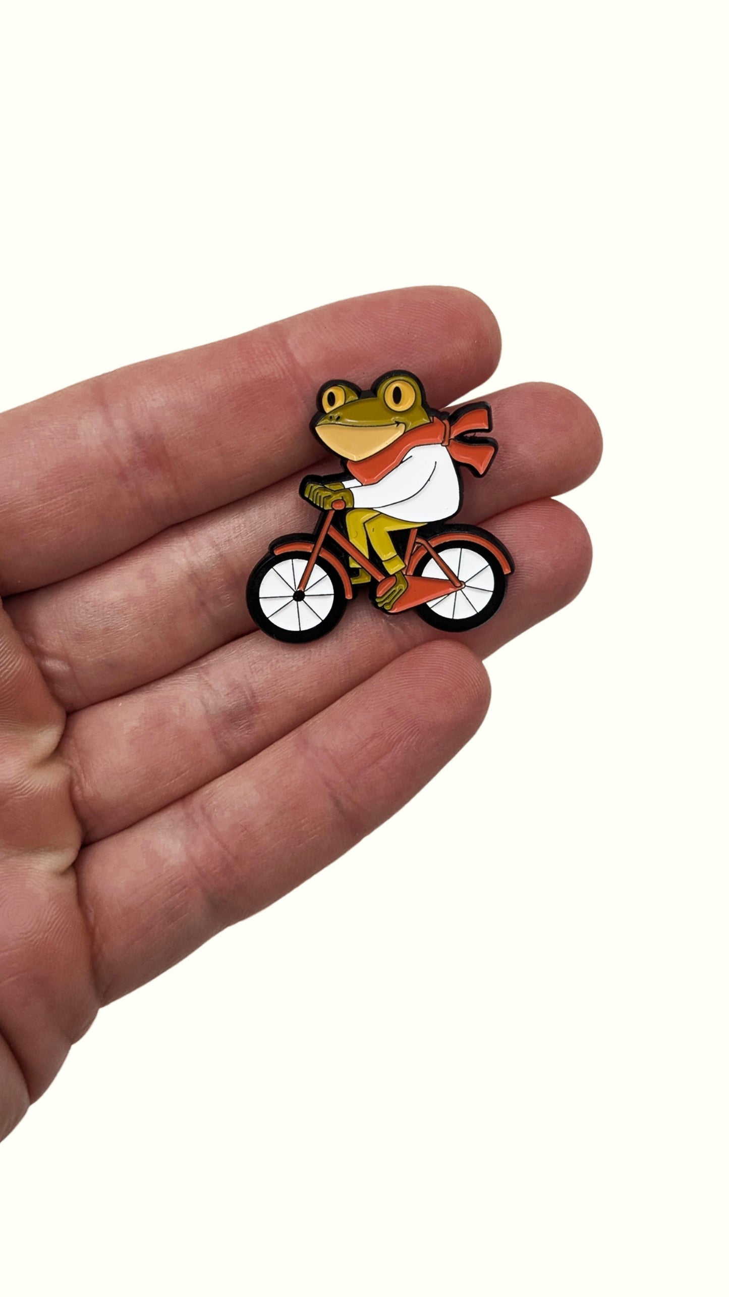 Cycling Frog Pin