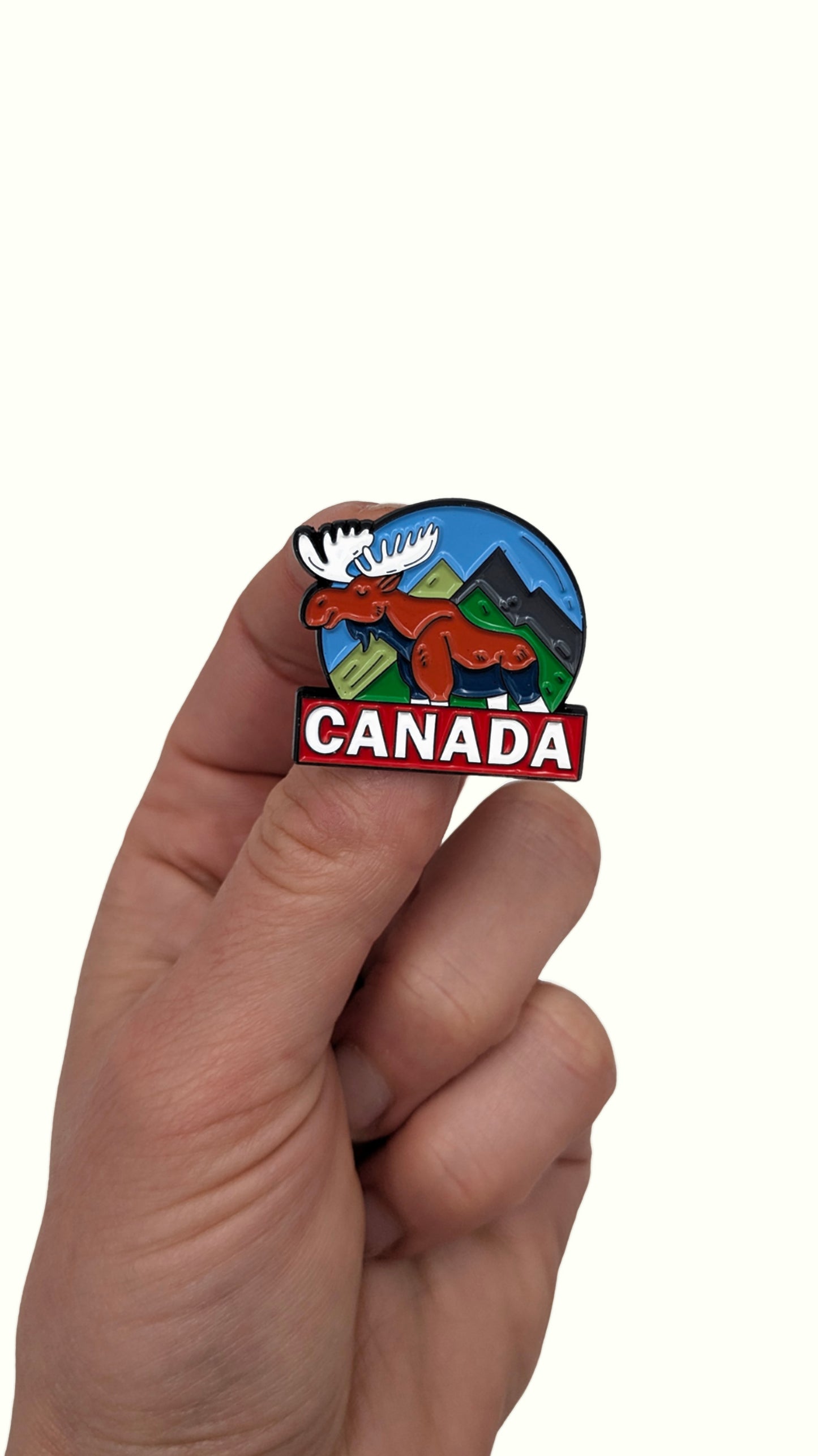 Canada Moose Mountains Pin