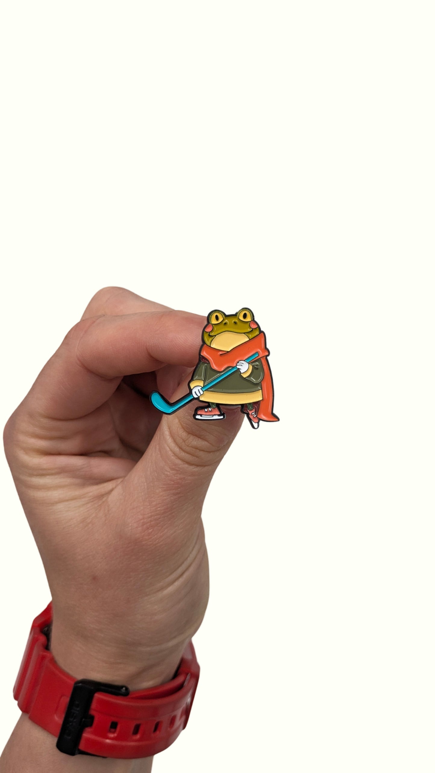 Hockey Frog Pin