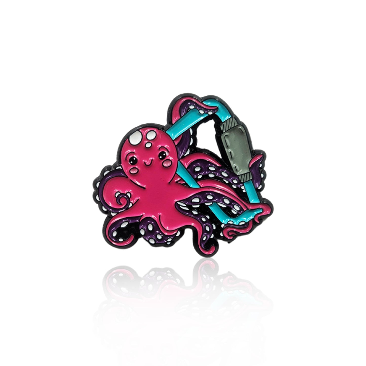 Climbing Octopus Enamel Pin