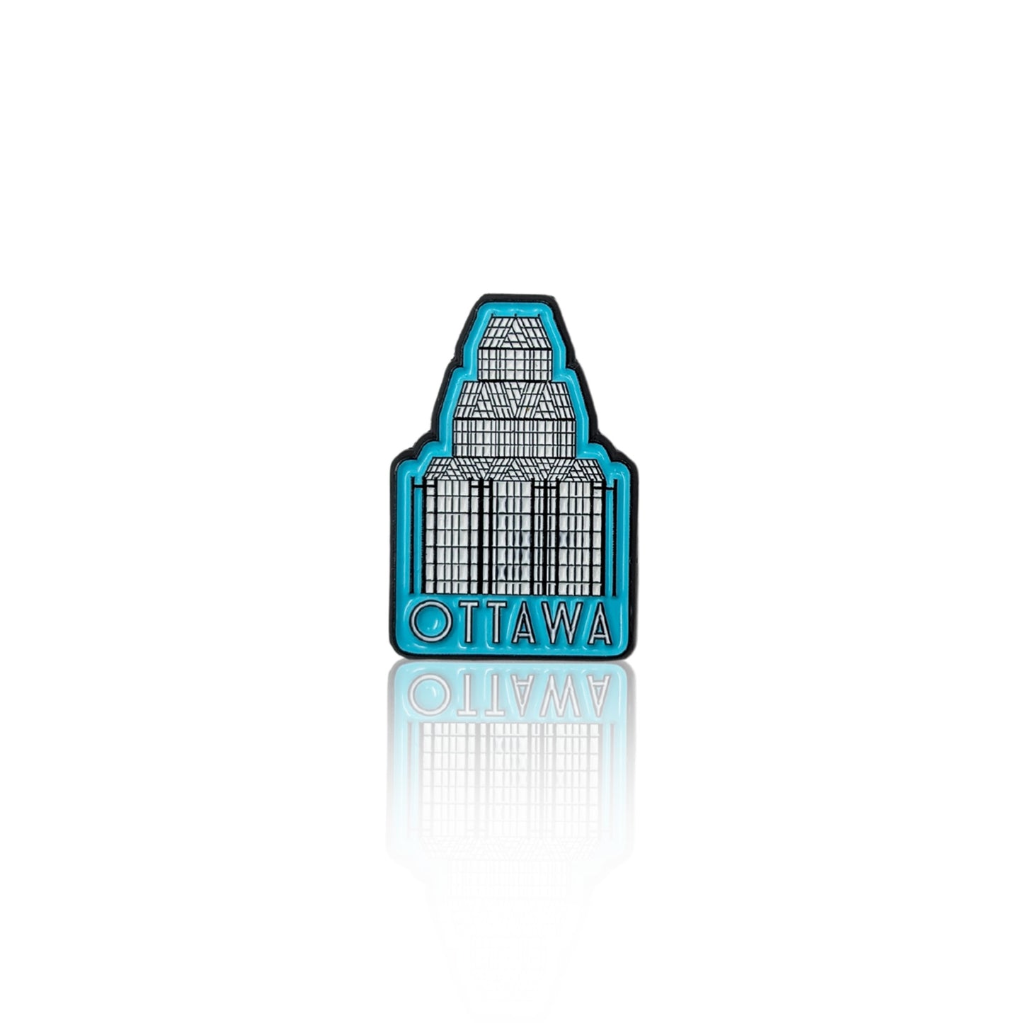 A simple and stylish pin featuring the iconic National Gallery in Ottawa