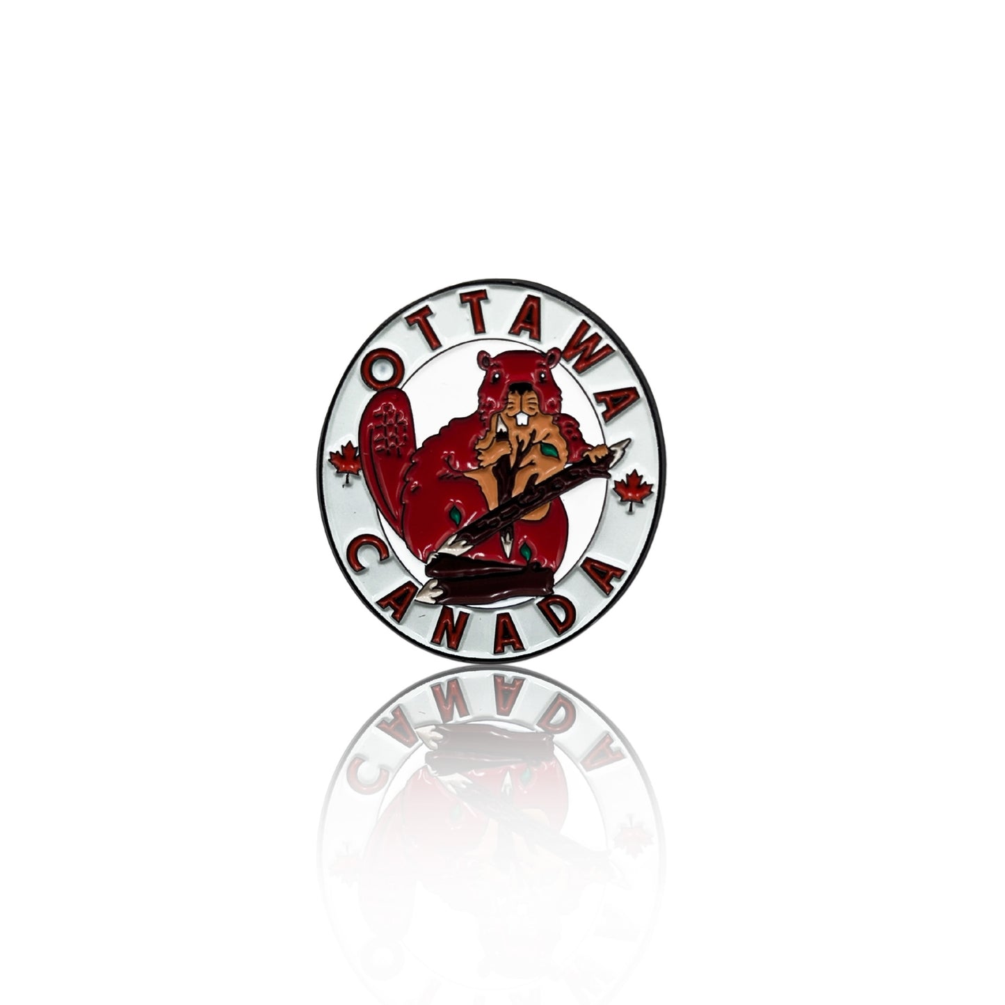 Enamel pin with Ottawa