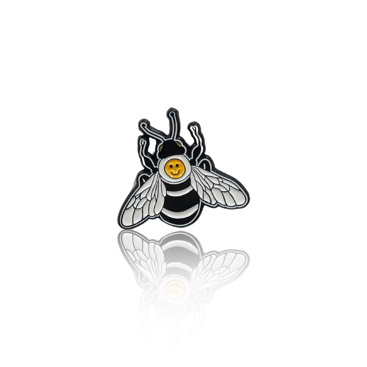 Smiling Bee Enamel Pin