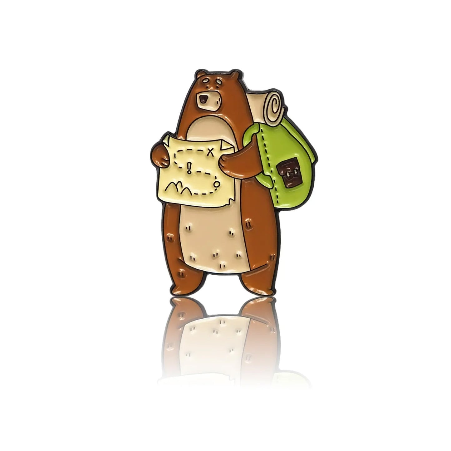 Bear enamel pin