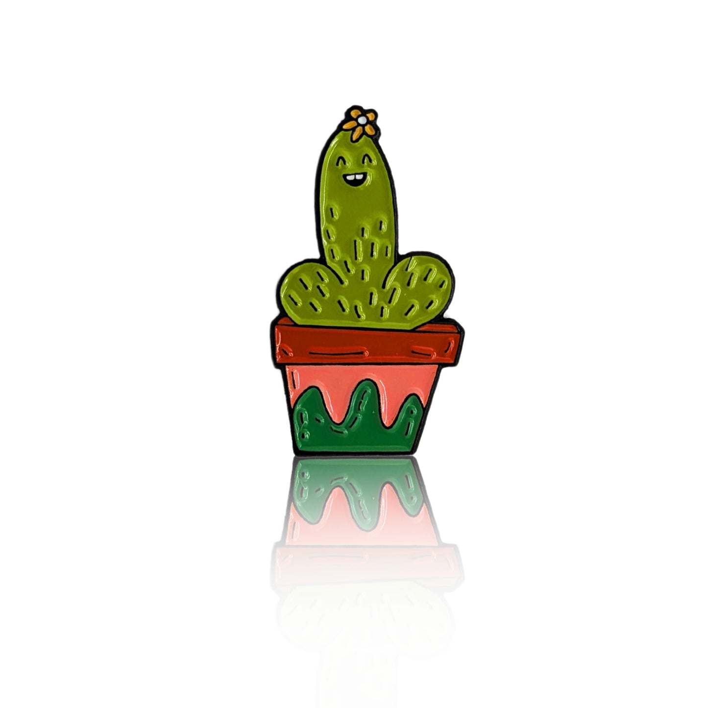 enamel pin with cactus, free shipping, Canada
