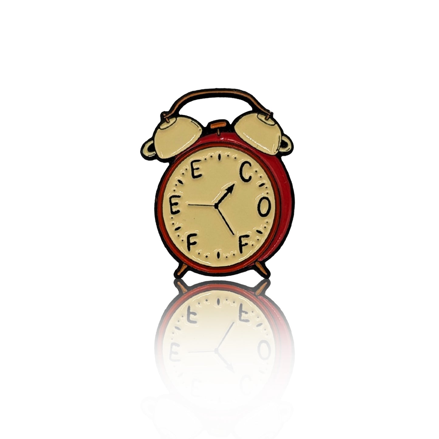 coffee o'clock enamel pin