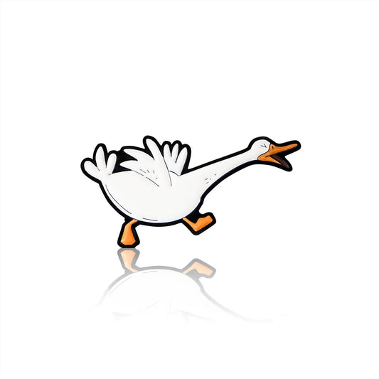 Snow goose enamel pin
