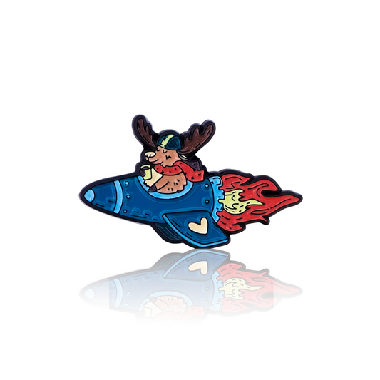 Moose in a rocket