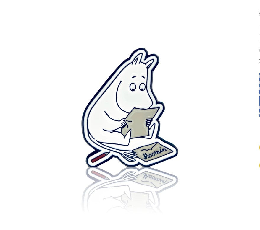 Moomintroll writing a letter