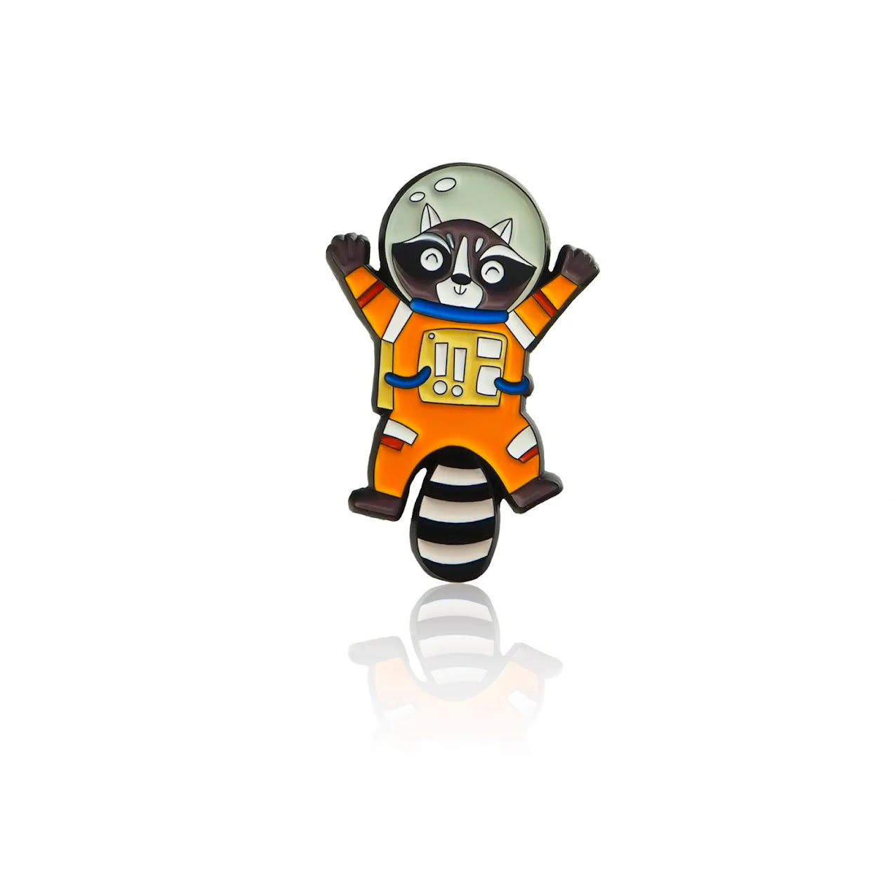 Astronaut Raccoon Enamel Pin