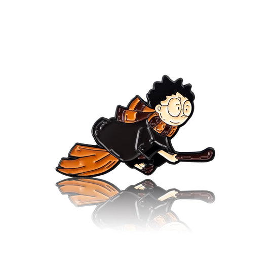 Harry Potter on a broomstick