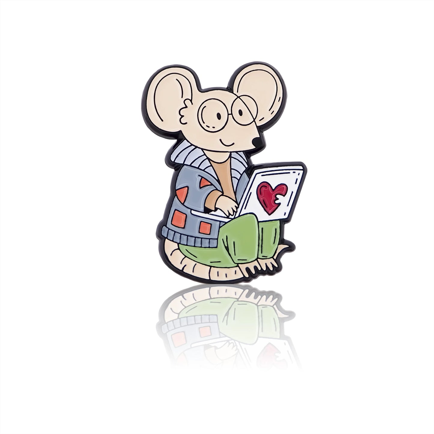 Mouse with a laptop