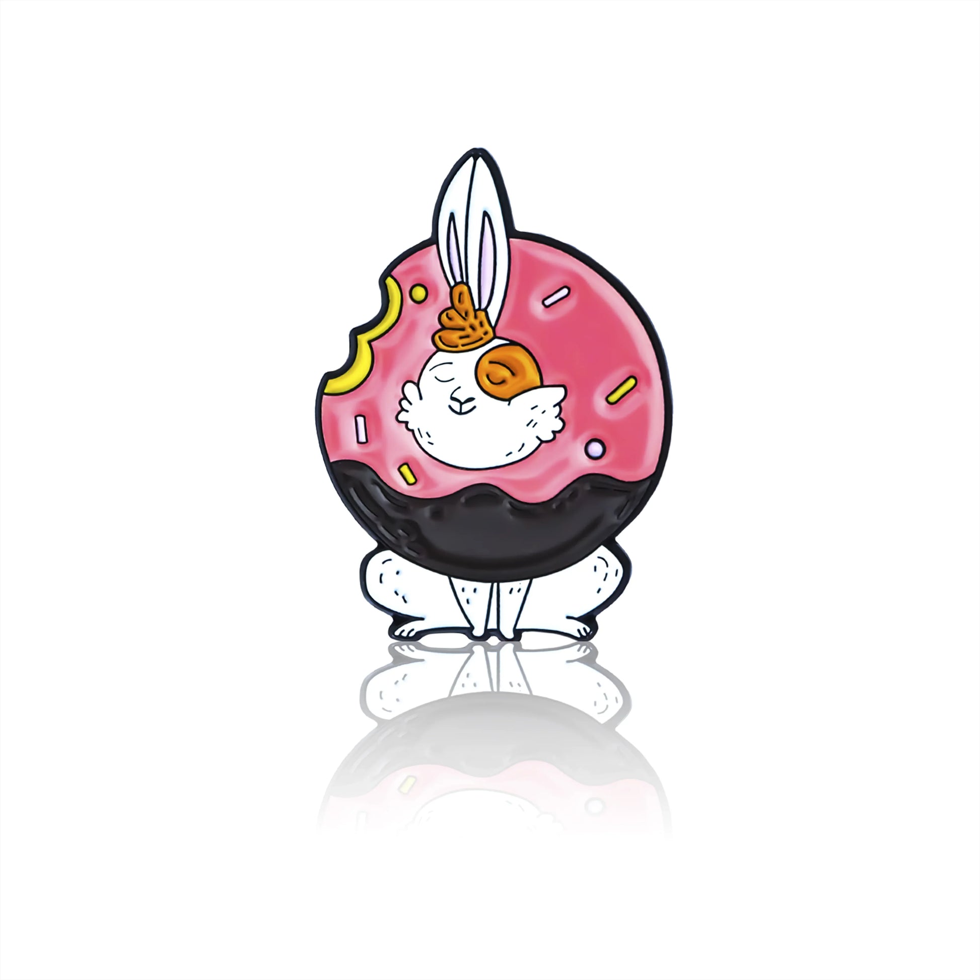 Bunny in a bum enamel pin