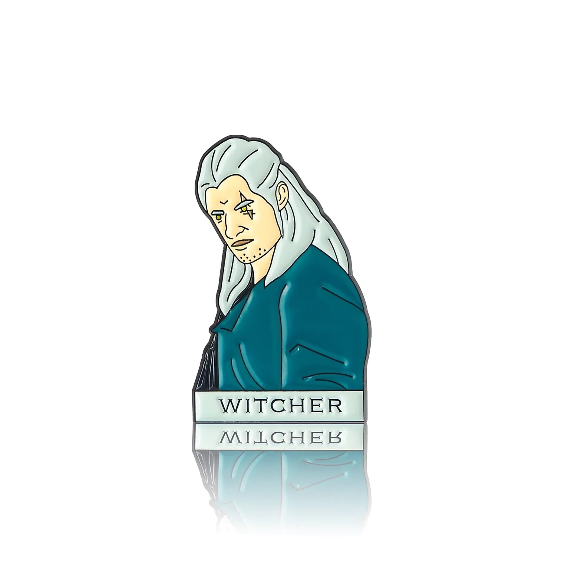 The Witcher character with the caption "witcher"